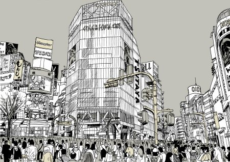 Аниме чб Токио