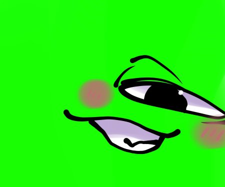 Глаза на зеленом фоне