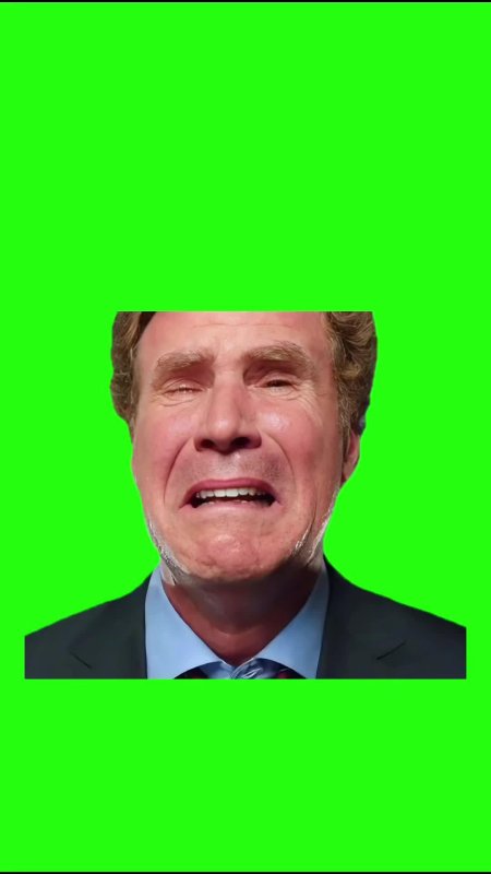 Мем на зеленом фоне