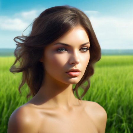 Красивая лицо