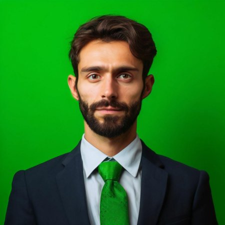 Люди на зеленом фоне