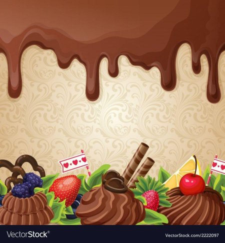 Фон с шоколадом