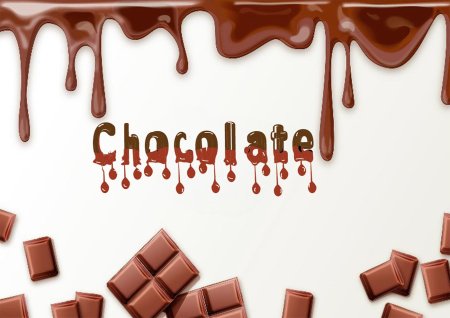 Шоколад на белом фоне
