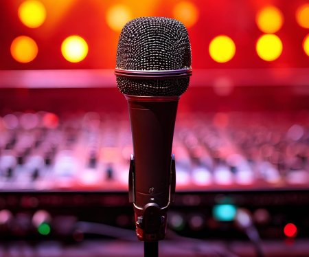 Сцена микрофон
