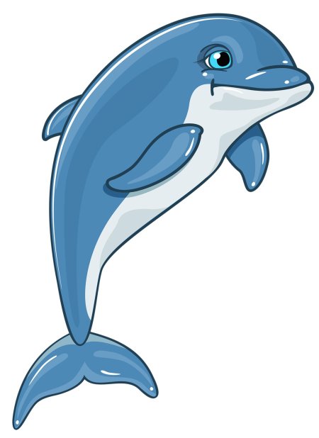 Дельфин рисунок