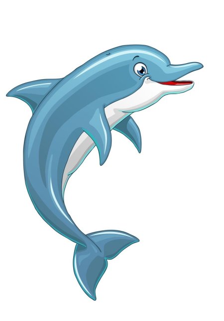 Мультяшный дельфин