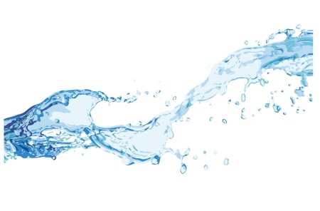 Брызги воды на прозрачном фоне