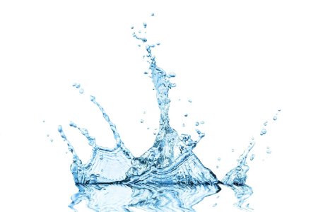 Брызги воды на прозрачном фоне