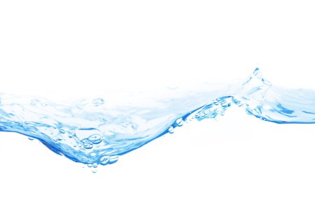 Вода на прозрачном фоне