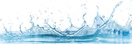 Брызги воды без фона