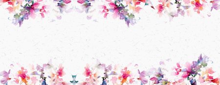 Акварельный цветочный фон
