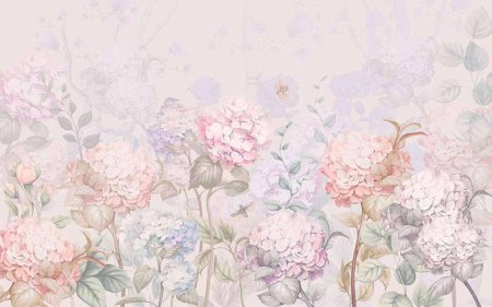 Нежные обои на стену