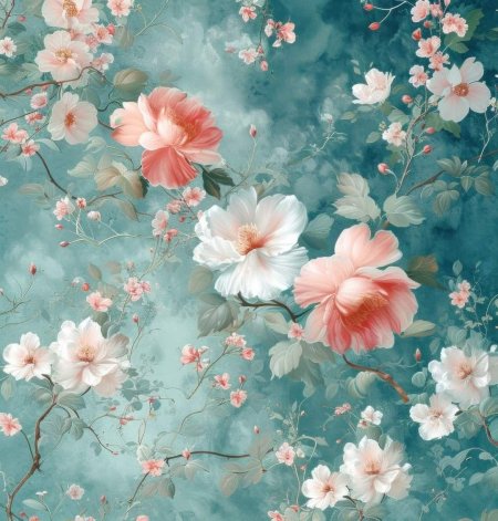 Фреска цветы