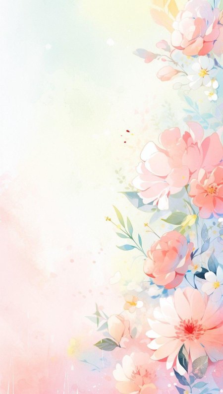 Фон акварель цветы