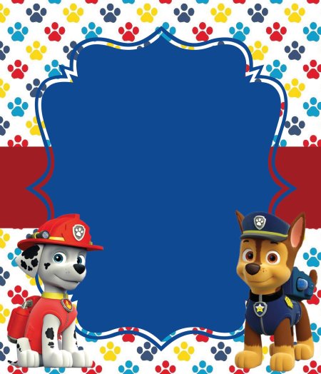 Приглашение на день рождения мальчика 3 года Щенячий патруль