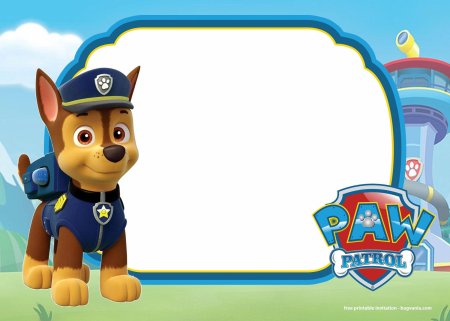 Гонщик щенячий патруль приглашение