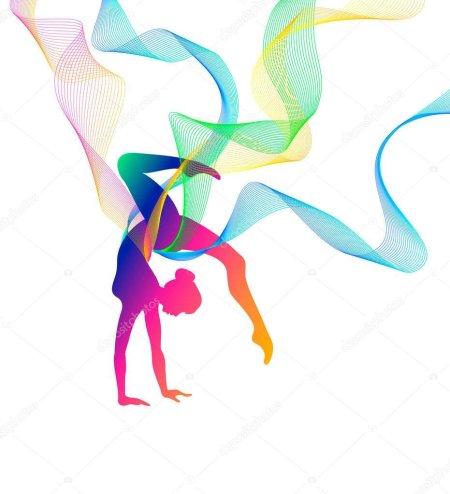 Художественная гимнастика вектор