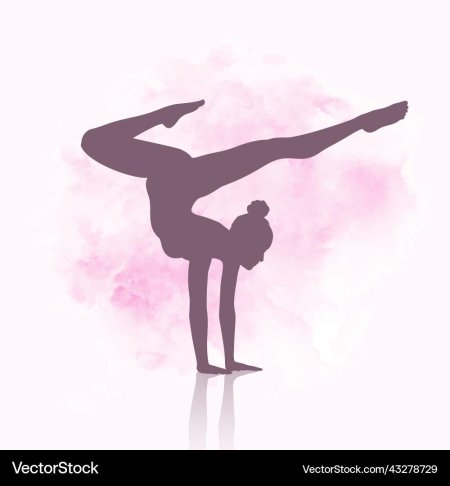 Силуэт гимнастка