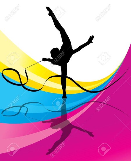 Художественная гимнастика вектор