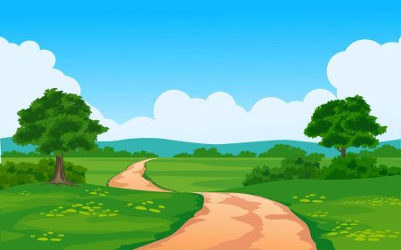 Тропинка мультяшная