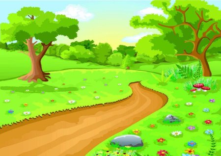 Тропинка мультяшная