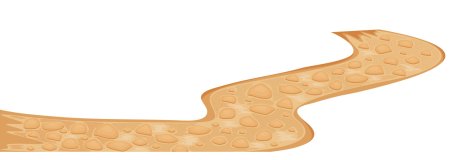 Тропинка на белом фоне