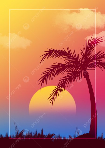 Пальмы на закате