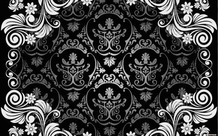 Фон черный с узорами