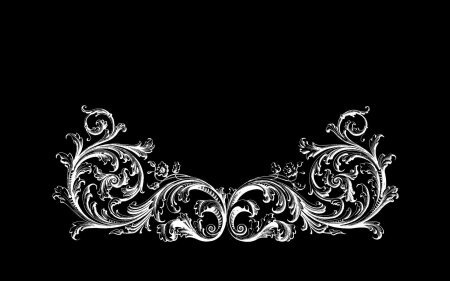 Узор на черном фоне