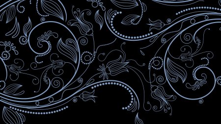 Красивые черные узоры