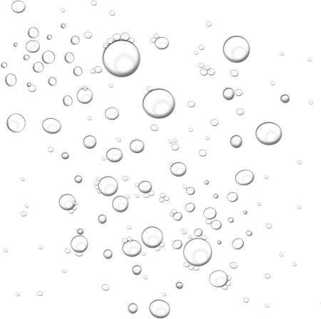 Пузырьки на прозрачном фоне