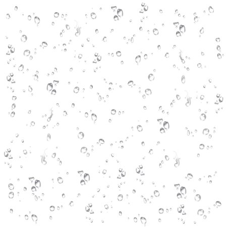 Капли дождя на прозрачном фоне