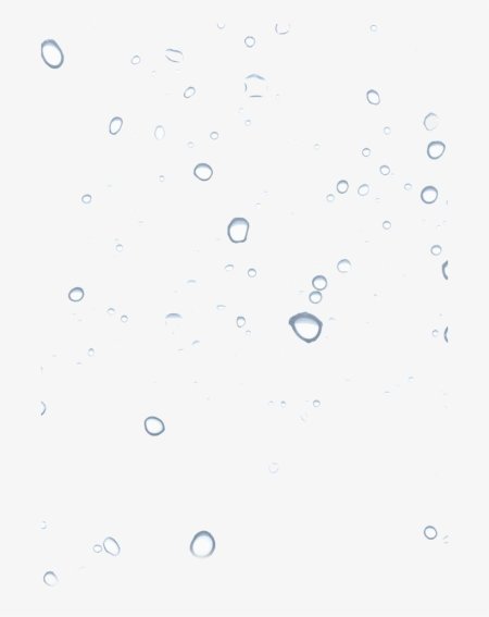 Капли на прозрачном фоне