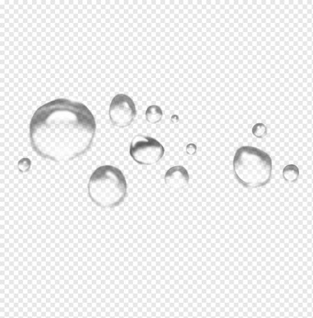 Капли воды без фона