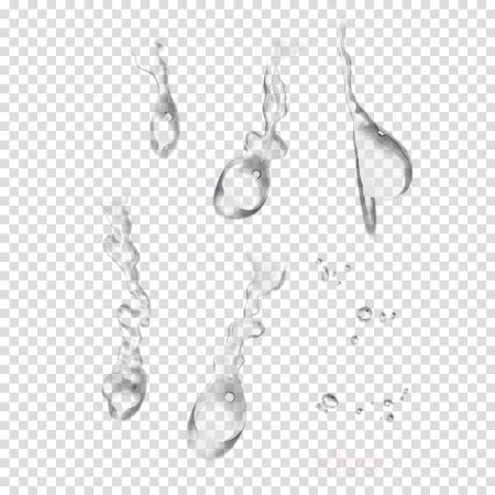 Капли без фона