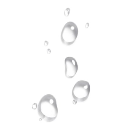 Капли на прозрачном фоне