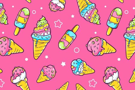 Мороженое паттерн вектор