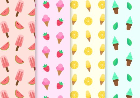 Ice cream pattern