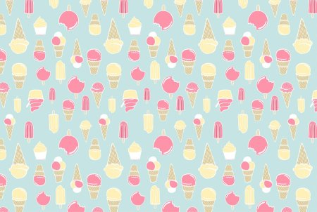 Ice cream pattern
