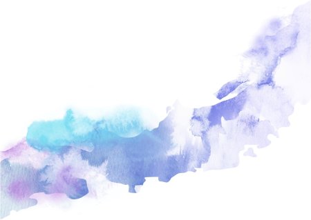 Акварельные разводы на прозрачном фоне