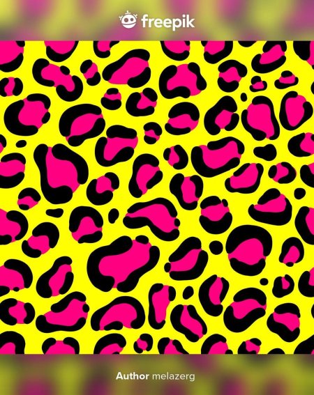 Принт розовый леопард