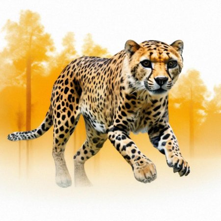 Леопард мультяшный