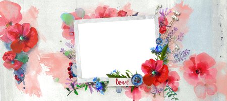 Цветочная рамка для кружки