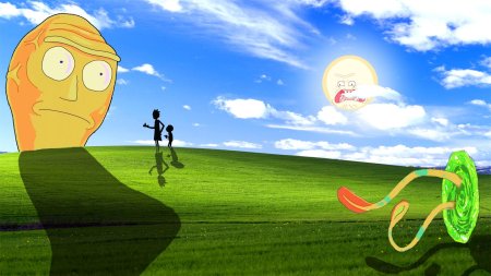 Обои виндовс 10 Рик и Морти