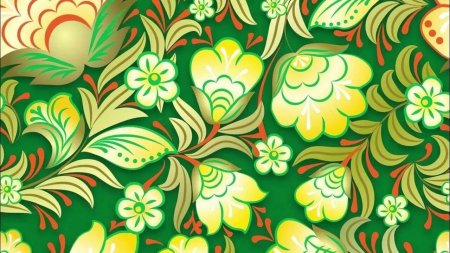 Паттерн Хохлома бесшовный