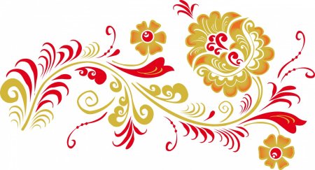 Хохломская роспись вектор