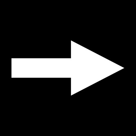 Черная стрелка на белом фоне