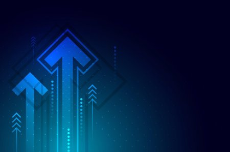 Dark blue background