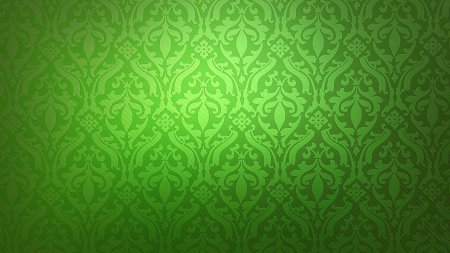 Зеленый фон с узорами