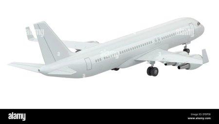 Белый самолет на белом фоне